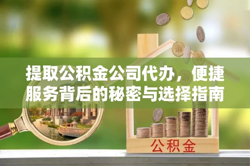 雷州提取公积金公司代办，便捷服务背后的秘密与选择指南