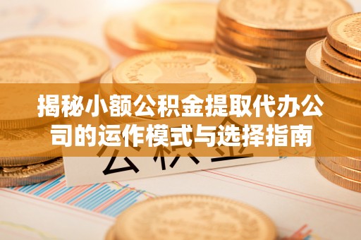 雷州揭秘小额公积金提取代办公司的运作模式与选择指南
