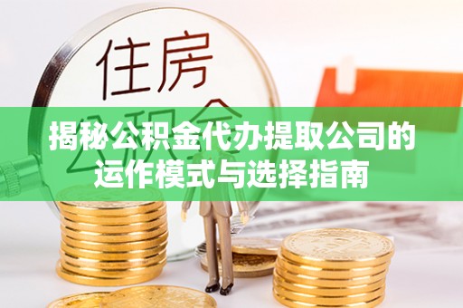 雷州揭秘公积金代办提取公司的运作模式与选择指南