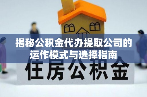 雷州揭秘公积金代办提取公司的运作模式与选择指南