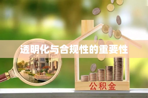 雷州透明化与合规性的重要性