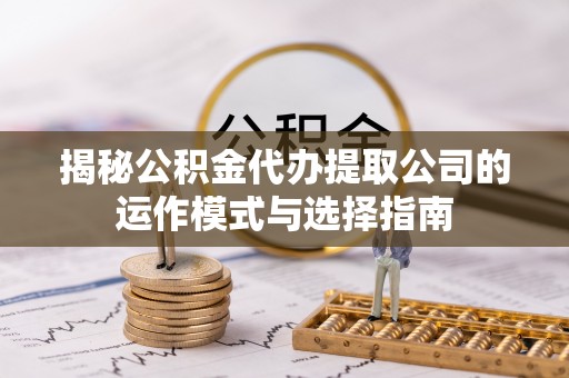 雷州揭秘公积金代办提取公司的运作模式与选择指南