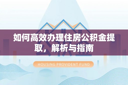 雷州如何高效办理住房公积金提取，解析与指南