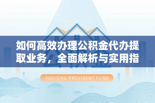 雷州如何高效办理公积金代办提取业务，全面解析与实用指南