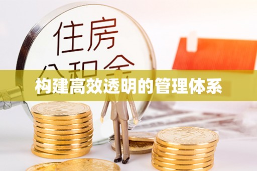 雷州构建高效透明的管理体系