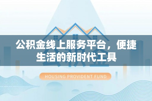 雷州公积金线上服务平台，便捷生活的新时代工具