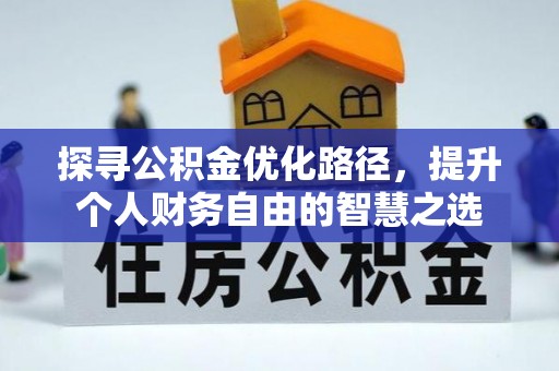 雷州探寻公积金优化路径，提升个人财务自由的智慧之选