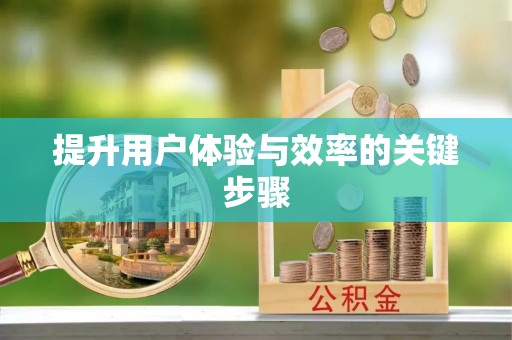 雷州提升用户体验与效率的关键步骤