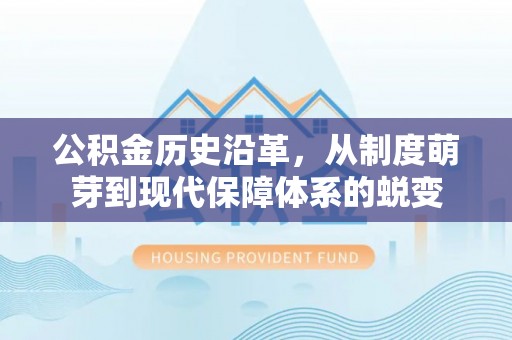 雷州公积金历史沿革，从制度萌芽到现代保障体系的蜕变