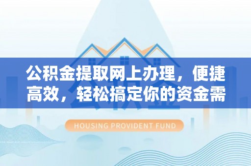 雷州公积金提取网上办理，便捷高效，轻松搞定你的资金需求