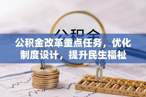 雷州公积金改革重点任务，优化制度设计，提升民生福祉