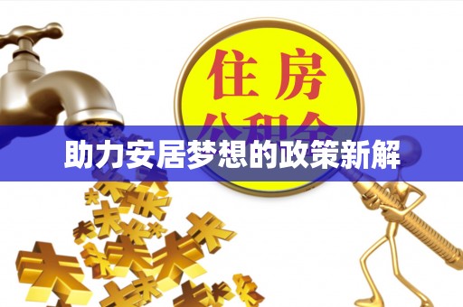 雷州助力安居梦想的政策新解